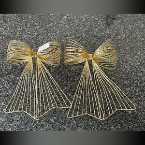 Gold Wire Ribbon Bows